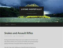 Tablet Screenshot of livinghopefully.com